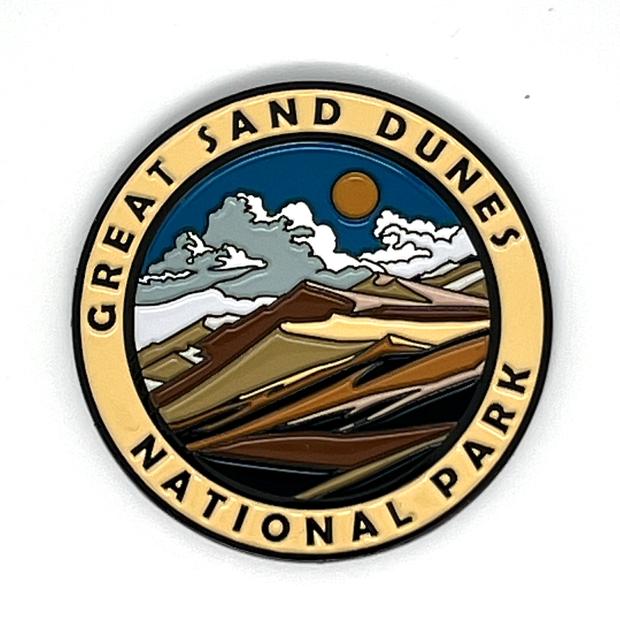 Great Sand Dunes National Park Collectible Magnet - Enamel Finish, 52mm