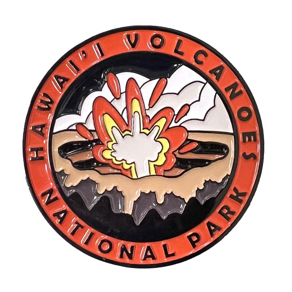 Hawai'i Volcanoes National Park Collectible Magnet - Enamel Finish, 52mm
