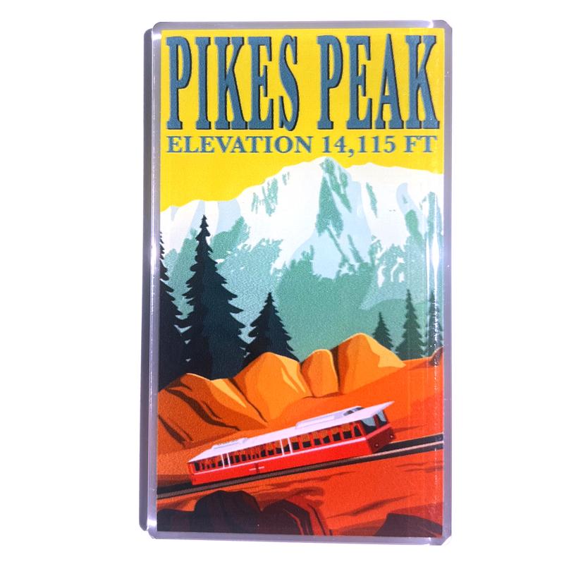 Pikes Peak Acrylic Magnet – Colorado Landmark Series