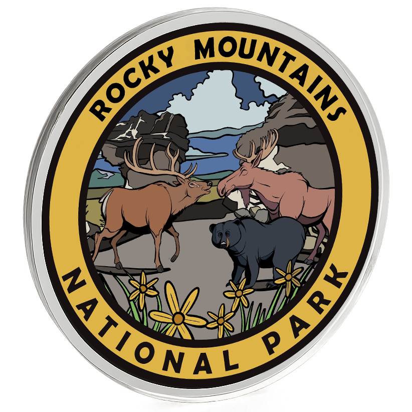 Rocky Mountain National Park Collectible NFC Acrylic Magnet - 52mm