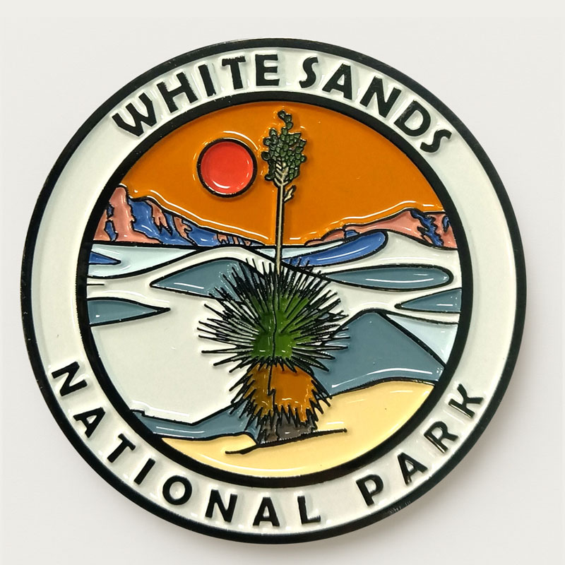 White Sands National Park Magnet | 52mm Black Nickel Enamel
