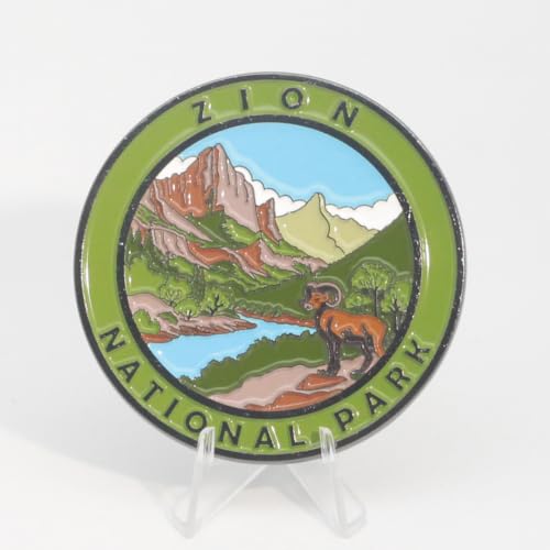 Zion National Park Wildlife Enamel Round Magnet