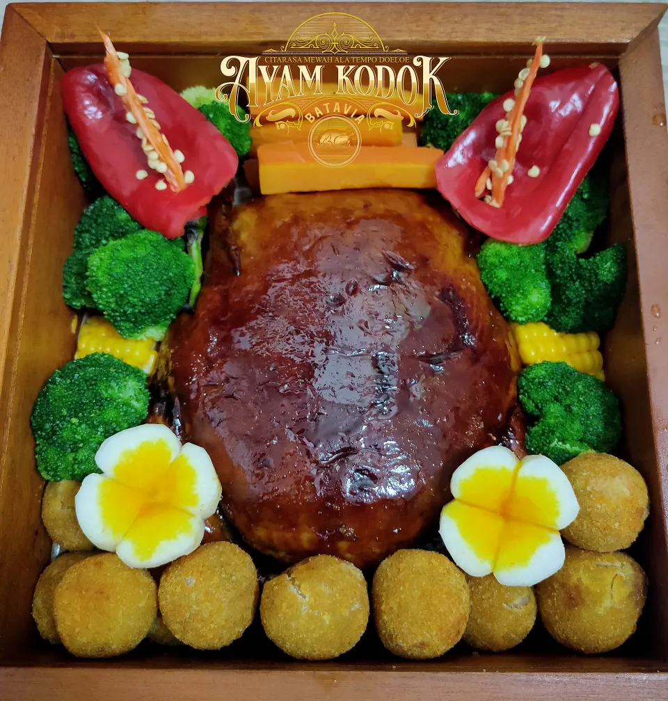 Ayam kodok, reference photograph for the food guide