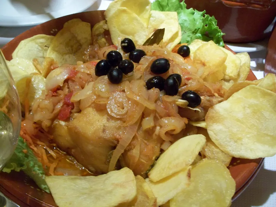 Bacalhau à Narcisa, reference photograph for the food guide