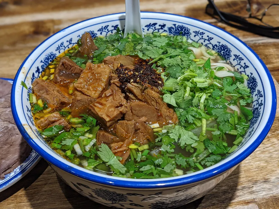 beef noodle soup, reference photograph for the food guide