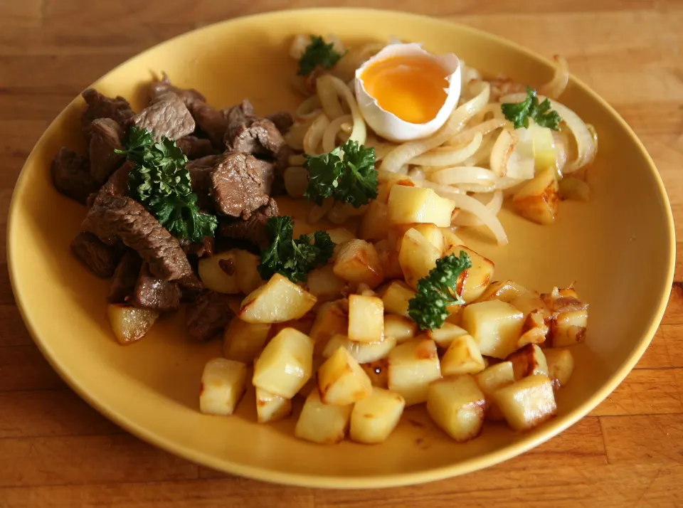 Beef Rydberg, reference photograph for the food guide