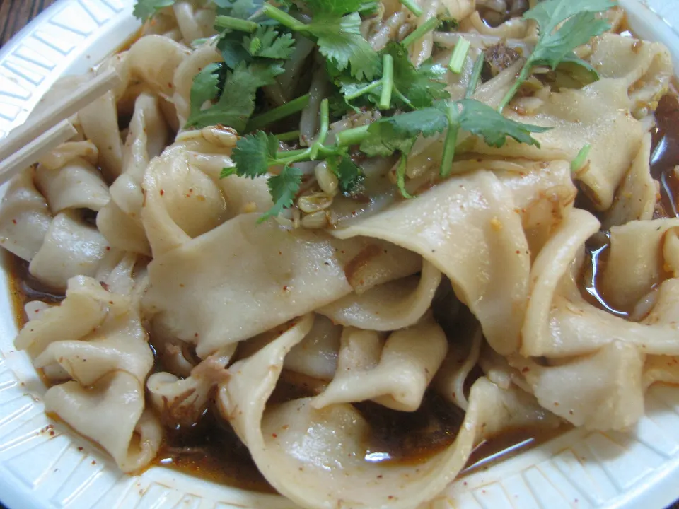 biangbiang noodles, reference photograph for the food guide