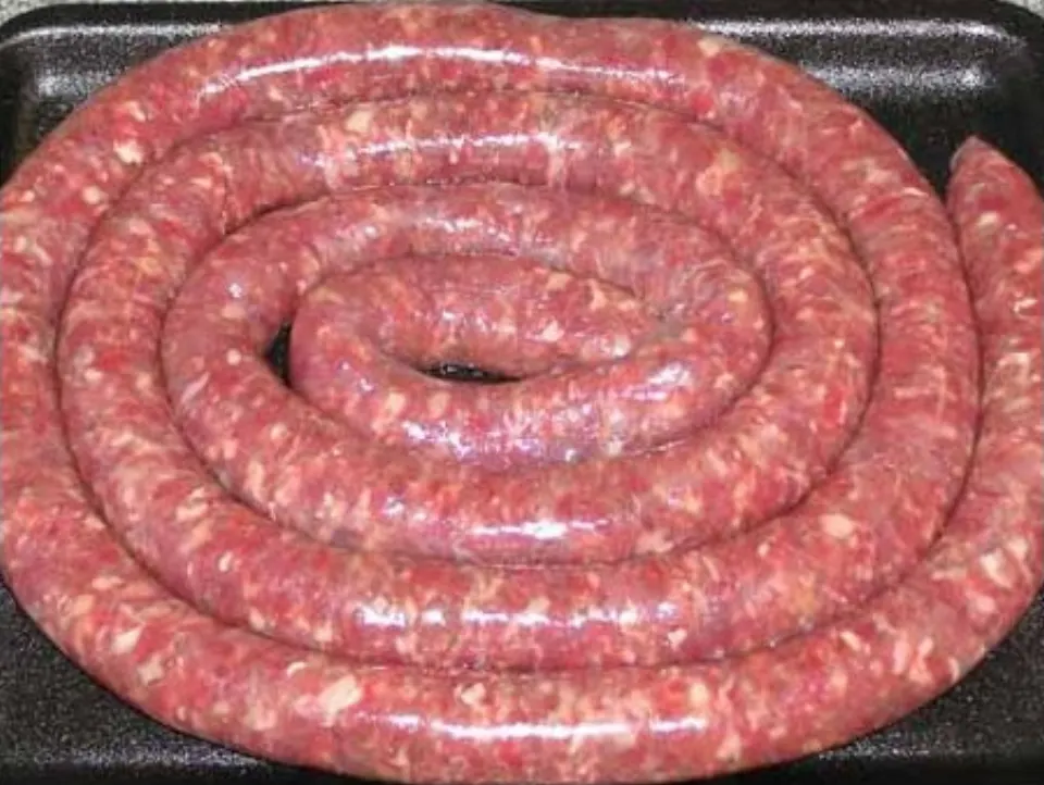 boerewors, reference photograph for the food guide