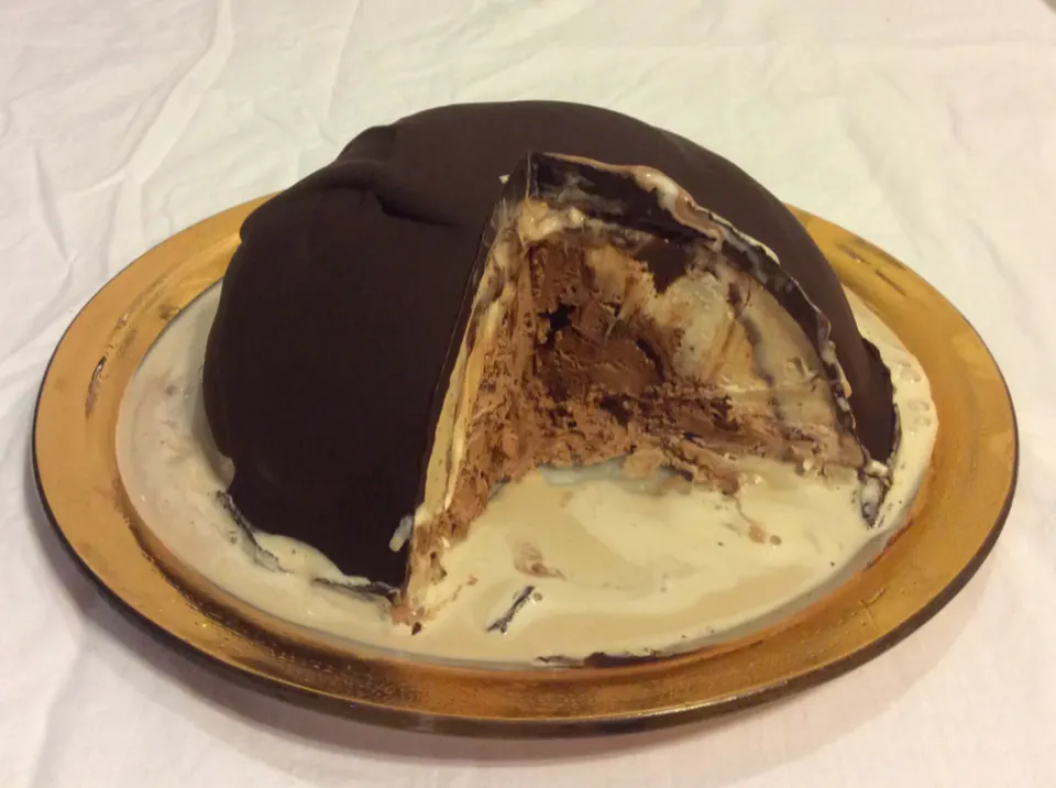 bombe glacée, reference photograph for the food guide