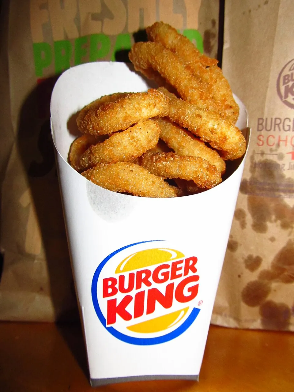 Burger King Onion Rings, reference photograph for the food guide
