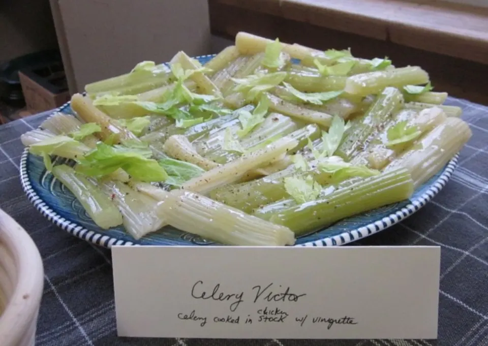 celery Victor, reference photograph for the food guide