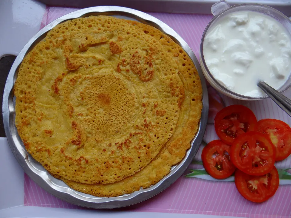 Cheela, reference photograph for the food guide