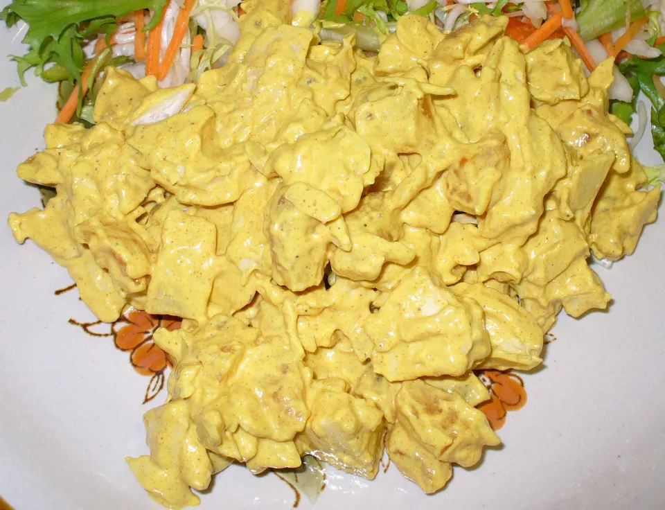 coronation chicken, reference photograph for the food guide