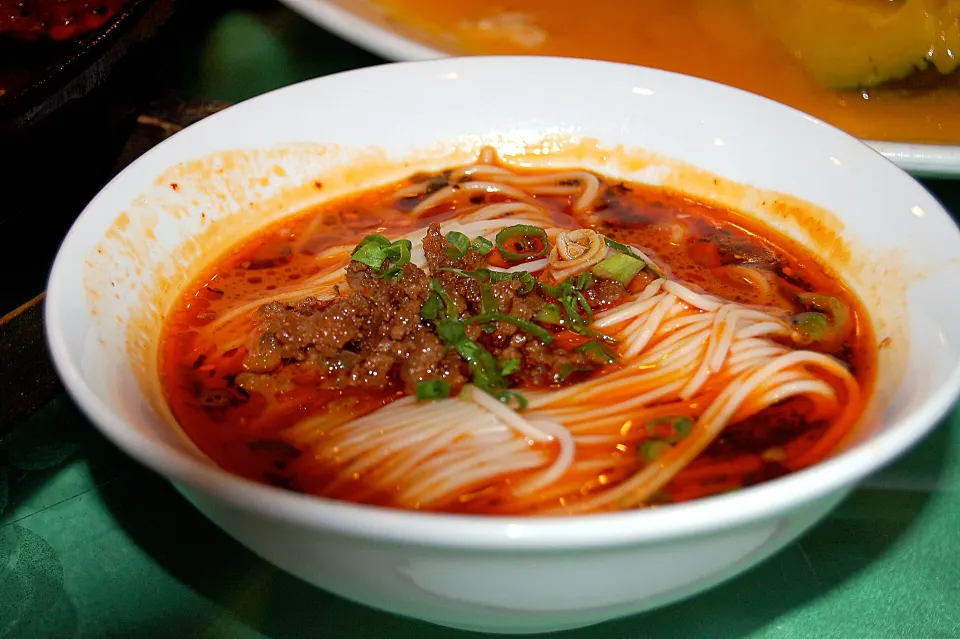 dandan noodles, reference photograph for the food guide