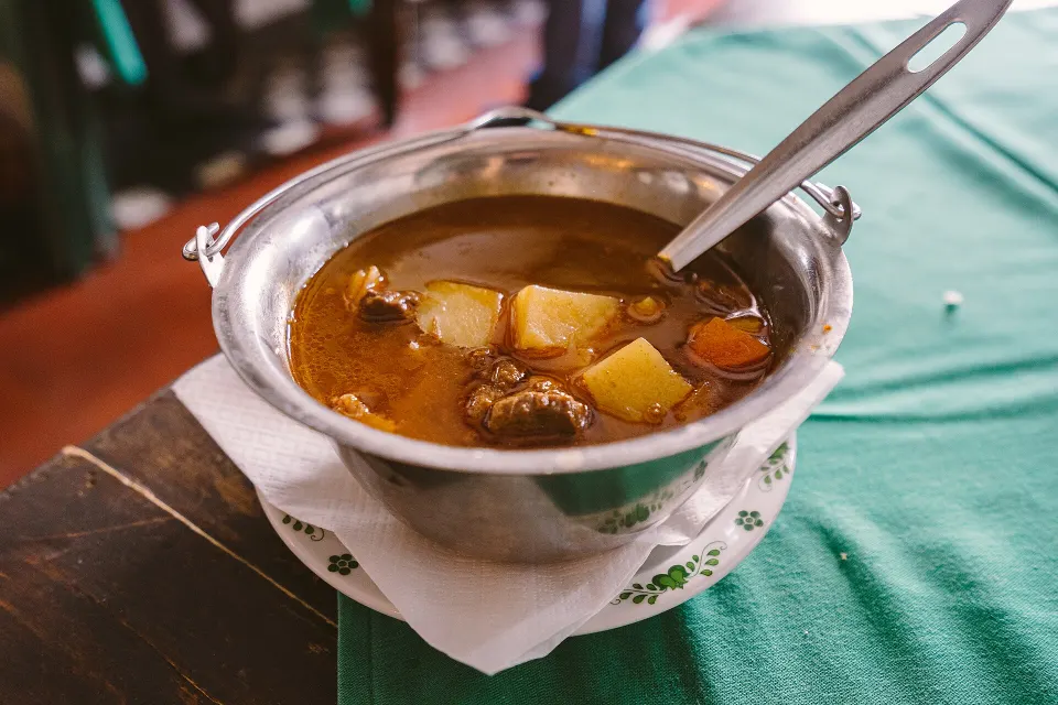 gulyásleves, reference photograph for the food guide
