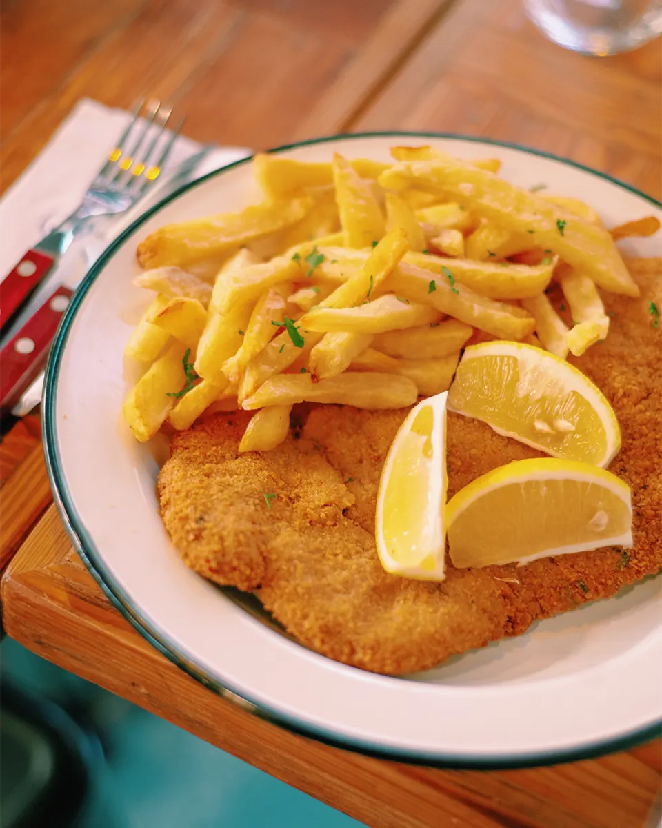 milanesa, reference photograph for the food guide