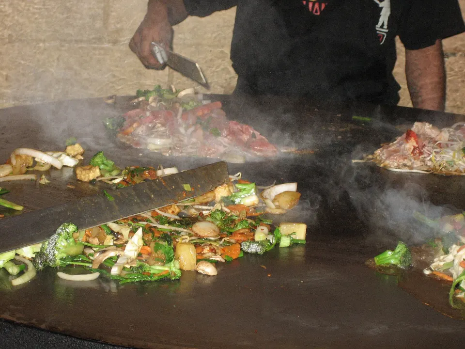 Mongolian barbecue, reference photograph for the food guide