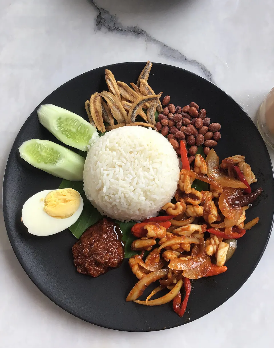 Nasi lemak, reference photograph for the food guide