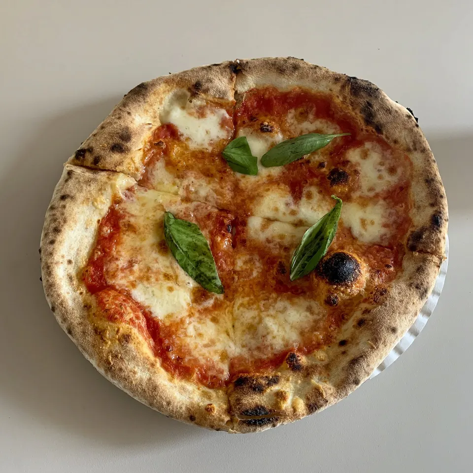 Neapolitan pizza, reference photograph for the food guide