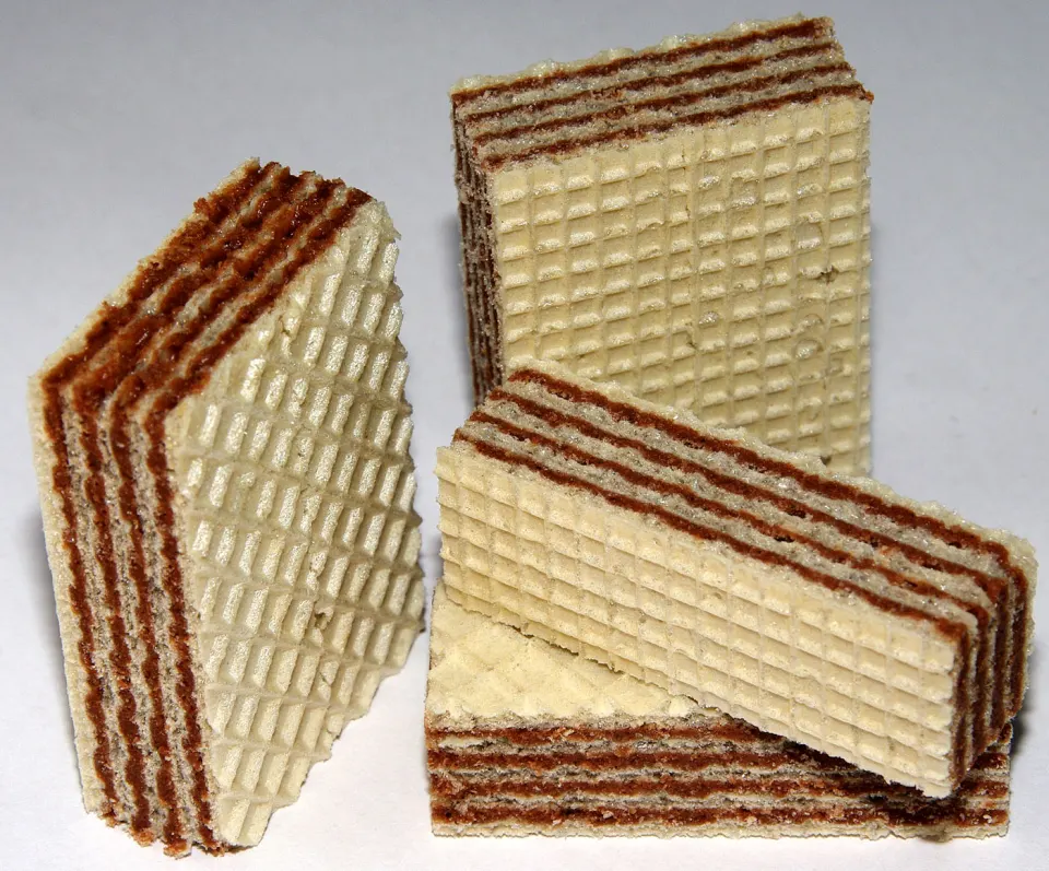 Neapolitan wafer, reference photograph for the food guide