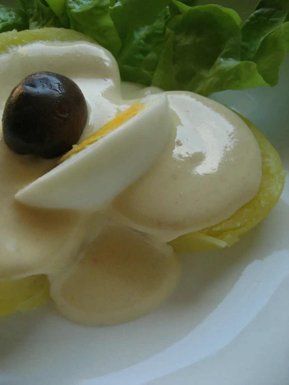 Papa a la Hancaina, reference photograph for the food guide