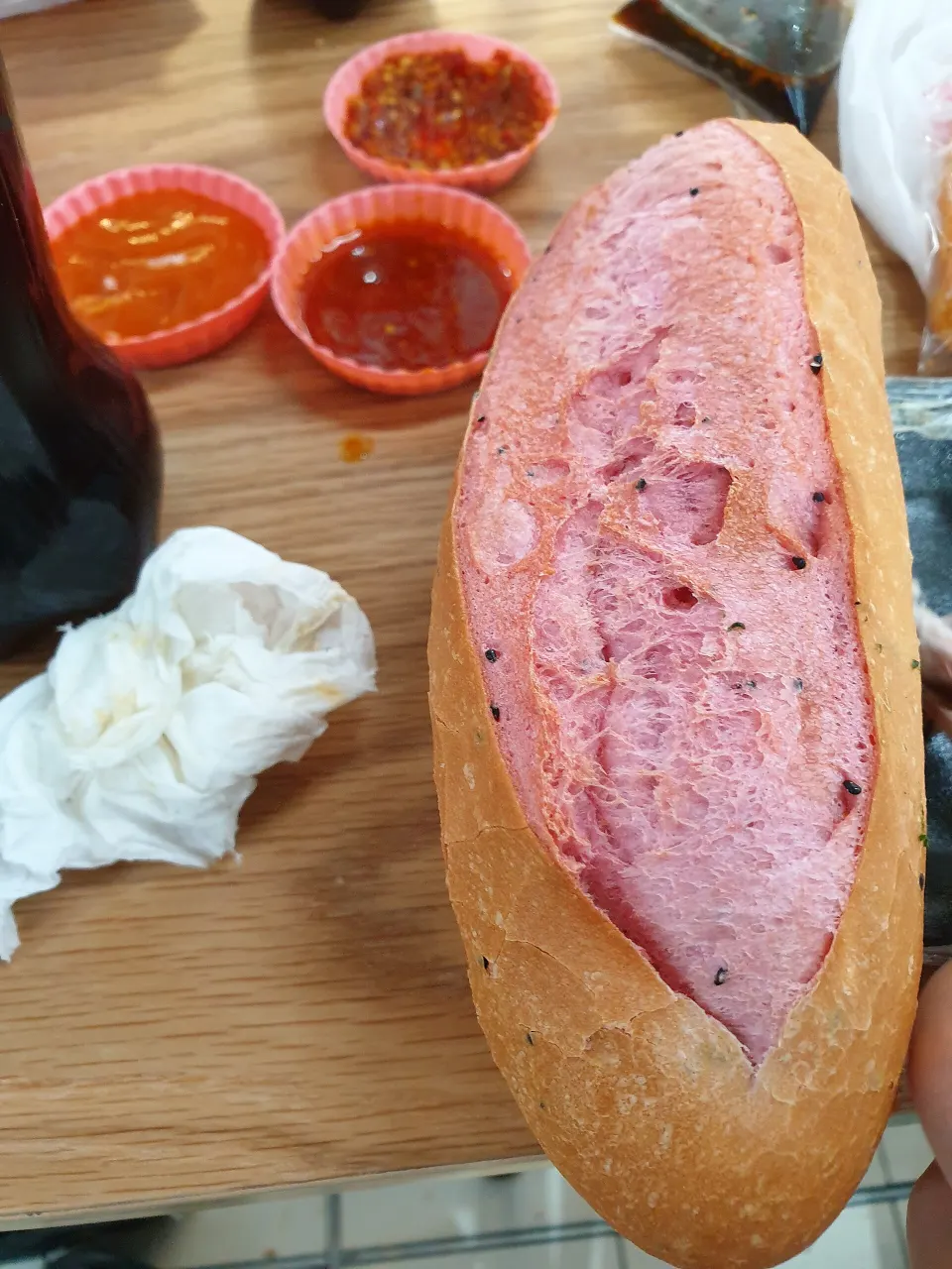 Pitaya bread, reference photograph for the food guide
