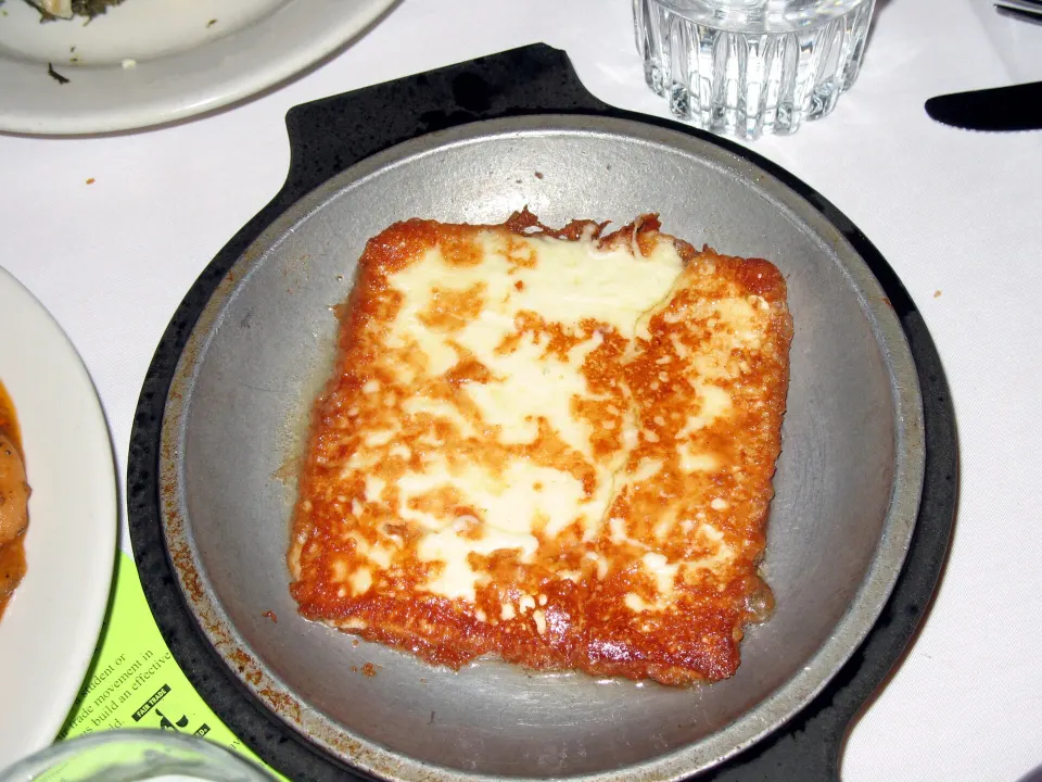 Saganaki, reference photograph for the food guide