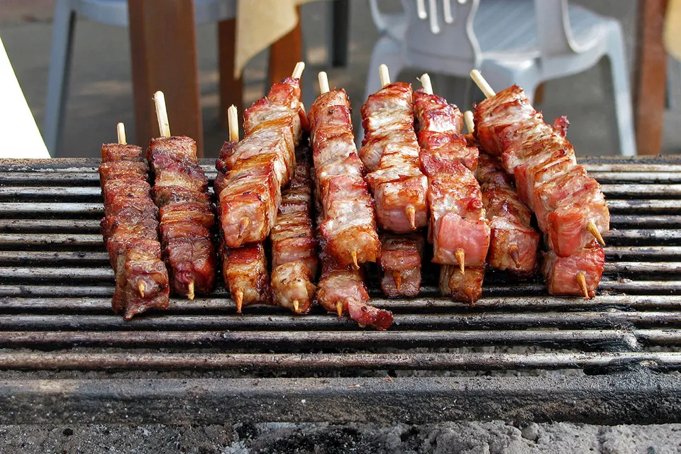 Souvlaki, reference photograph for the food guide