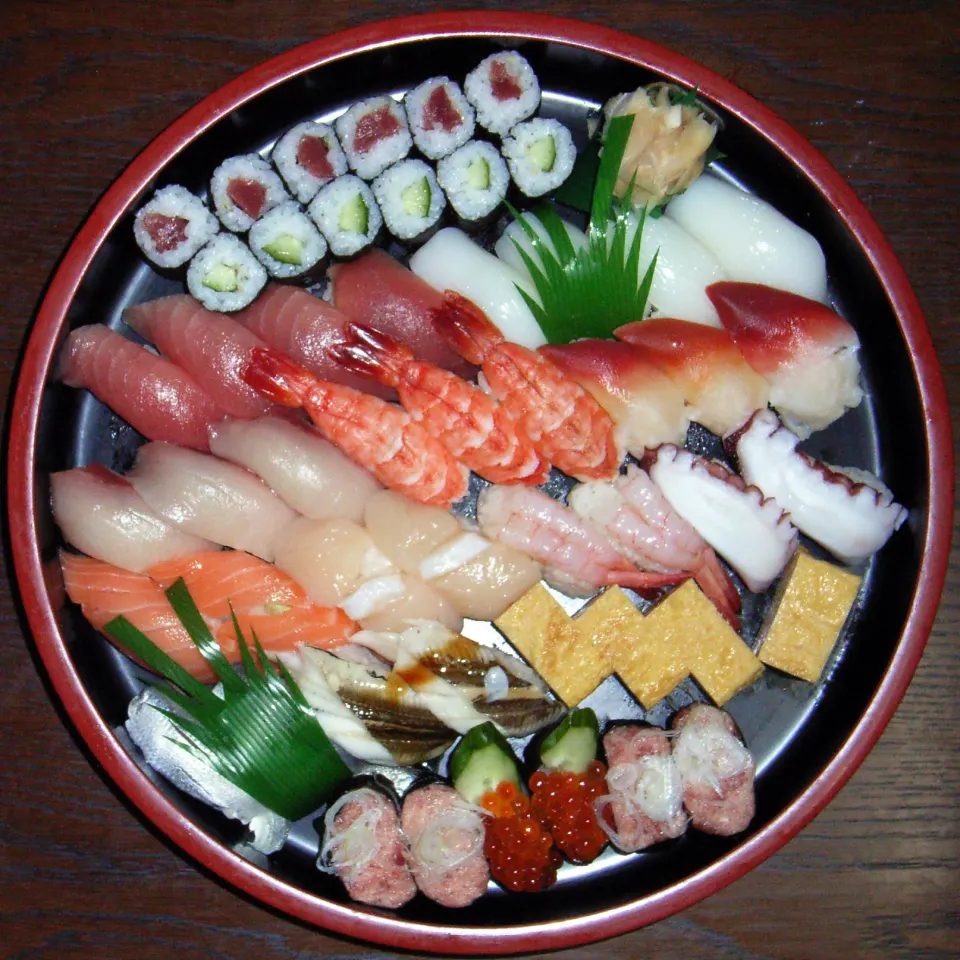 sushi, reference photograph for the food guide