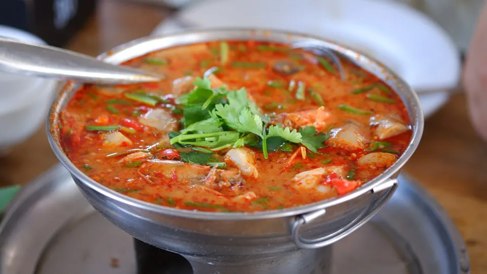 tom yum kung, reference photograph for the food guide