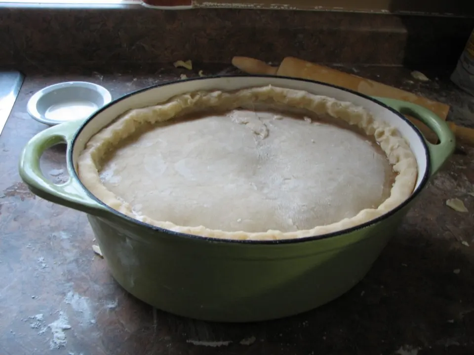 Tourtière, reference photograph for the food guide
