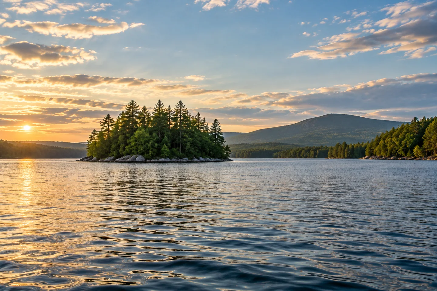 Alamoosook Lake — AI-generated editorial illustration