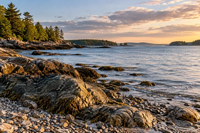 Beauchamp Point and Rockport Shore Preserves — AI-generated editorial illustration
