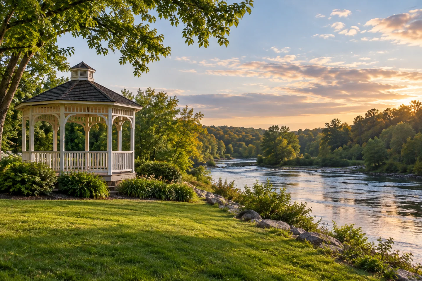 Benton Riverside Park — AI-generated editorial illustration