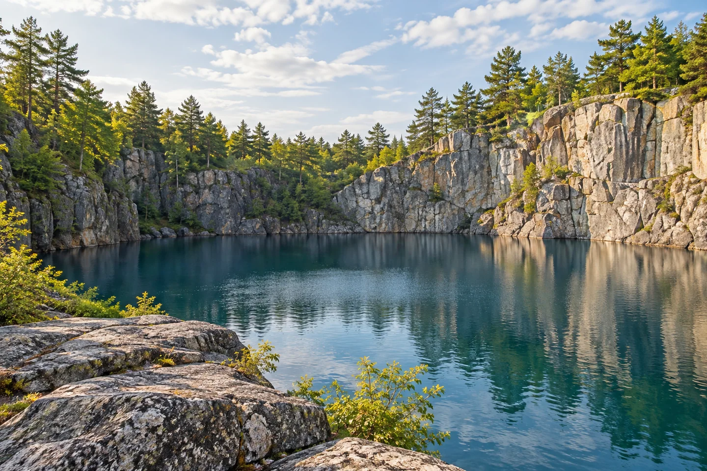 Booth's Quarry Town Park — AI-generated editorial illustration