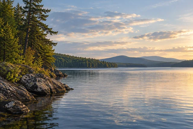 Chamberlain Lake — AI-generated editorial illustration