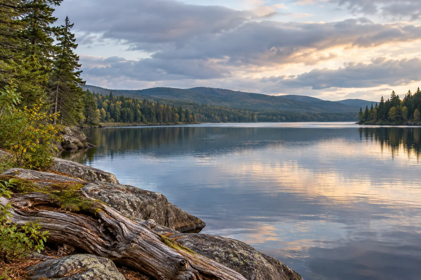 Churchill Lake — AI-generated editorial illustration