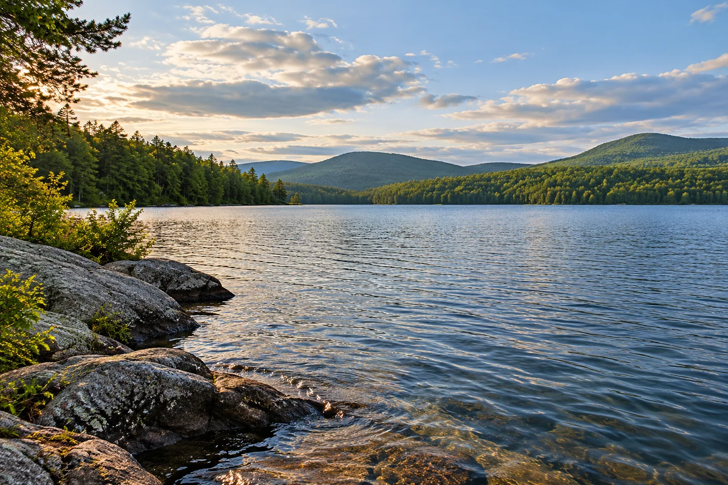 Concord Pond — AI-generated editorial illustration