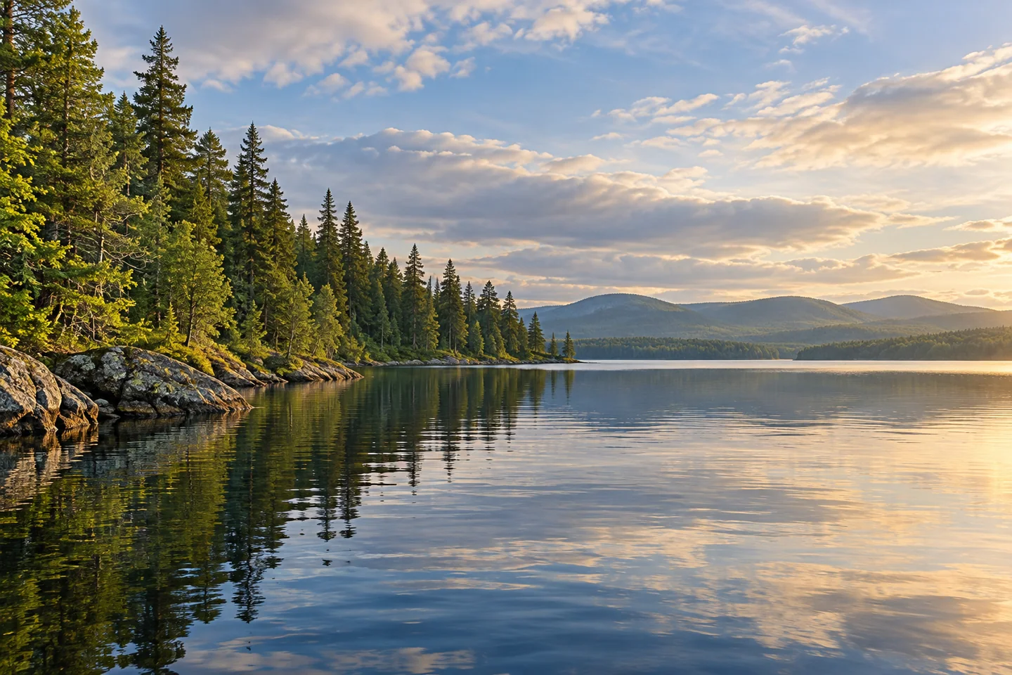 Eagle Lake, Allagash — AI-generated editorial illustration