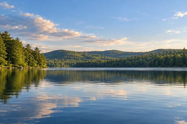 First Davis Pond — AI-generated editorial illustration