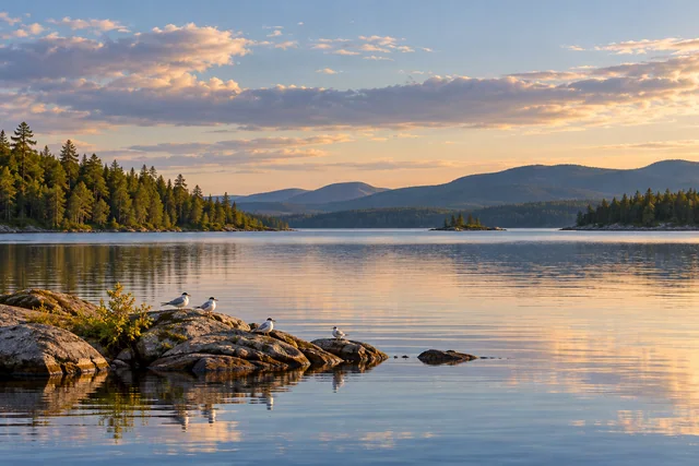 Fish River Lake — AI-generated editorial illustration