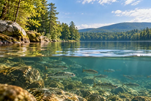 Green Lake National Fish Hatchery — AI-generated editorial illustration