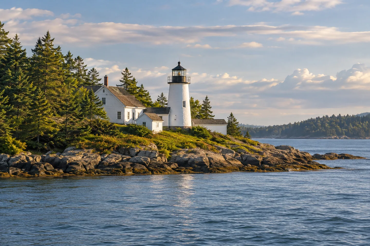 Grindel Point Light — AI-generated editorial illustration