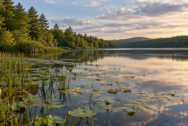 Hamilton Pond — AI-generated editorial illustration