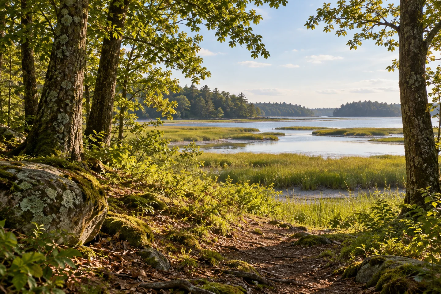 Holt Mill Pond Preserve — AI-generated editorial illustration