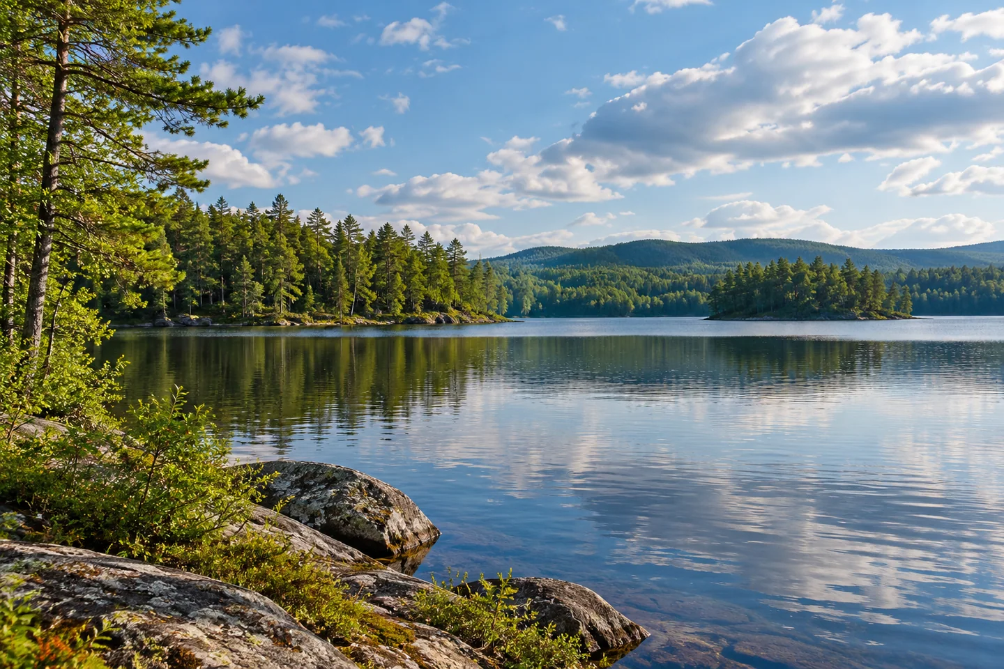 Jones Pond and Recreation Area — AI-generated editorial illustration
