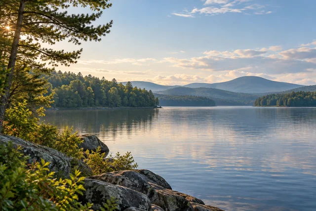 Kezar Lake — AI-generated editorial illustration