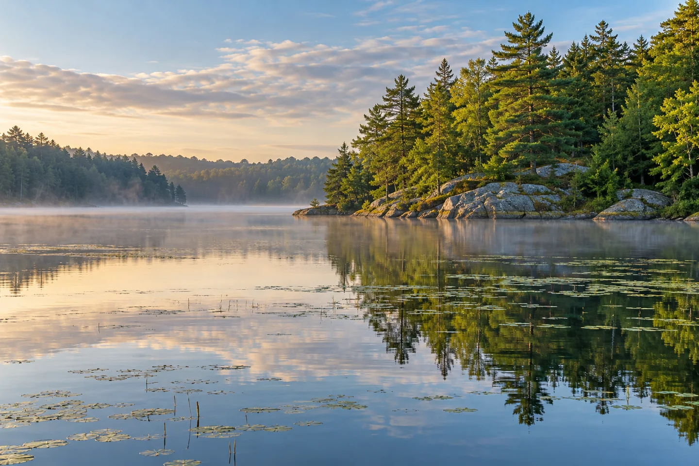Knickerbocker Lake — AI-generated editorial illustration