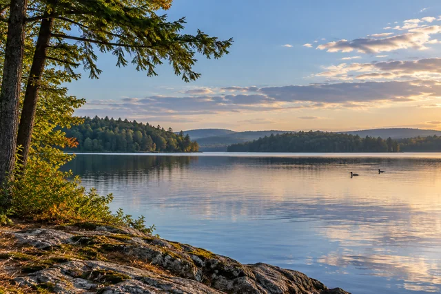 Lake Auburn — AI-generated editorial illustration