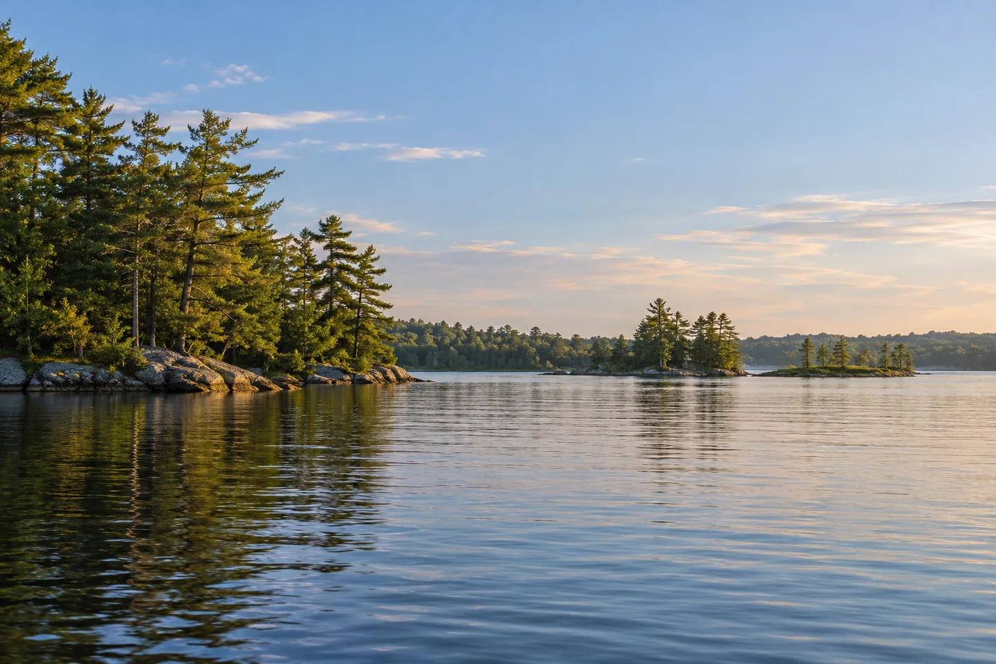 Little Sebago Lake — AI-generated editorial illustration
